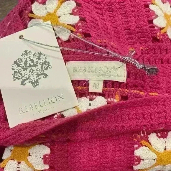 NWT Rebellion Again Crocheted Boho 2 Piece Set. Size M. - Picture 4 of 5